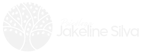 Logotipo psicóloga Jakeline Silva em Curitiba - logo branca